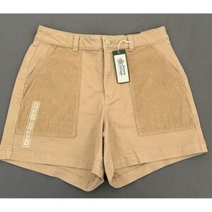 Alpine Design Shorts Women's 6 Sahara Sand Brown Hiking Corduroy Pockets NEW!